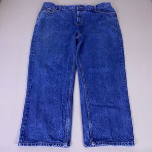 Berkley Jensen Jeans Mens 44x30 Medium Wash Straight Leg Blue Denim 100% Cotton